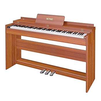 電子ピアノ ハンマーアクション 88鍵盤 木製 ペダル付き MIDI対応 Amazon | IKTMI 電子ピアノ ハンマーアクション 88鍵盤 木製